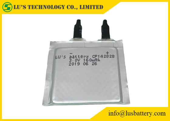 Baterías de litio finas finas de la batería CP142828 Limno2 3V 150mah para la tarjeta del metro