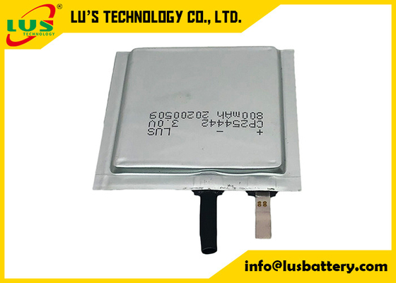 Batería de litio de las soluciones 3V de IOT Batteires ultra delgado 800mAh CP254442 de la batería de los LUS